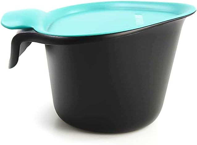 Tupperware Küchenhelfer Tischmüll Adretto 2,5 L schwarz-türkis Bio Alles in Reinen
