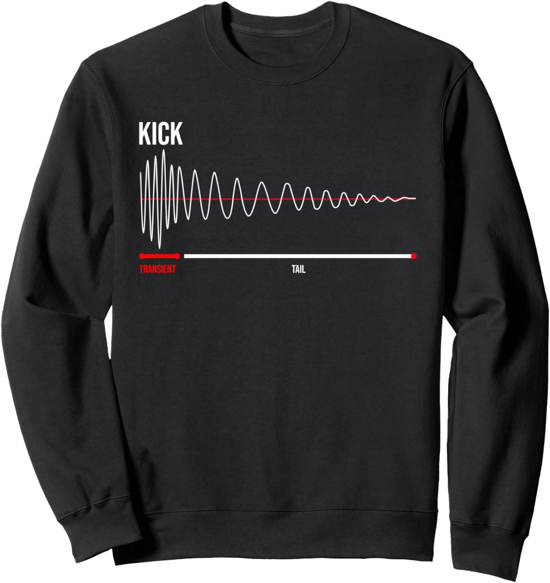 Synthesizer Kick Drum Synth DAW Transient Tail Sweatshirt