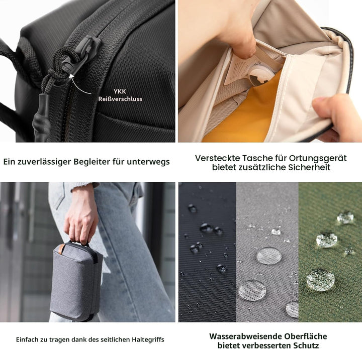 PGYTECH Pouch Tech Elektronik Organizer Tasche, wasserdichte Kabeltasche, multifunktionale Reisetasc
