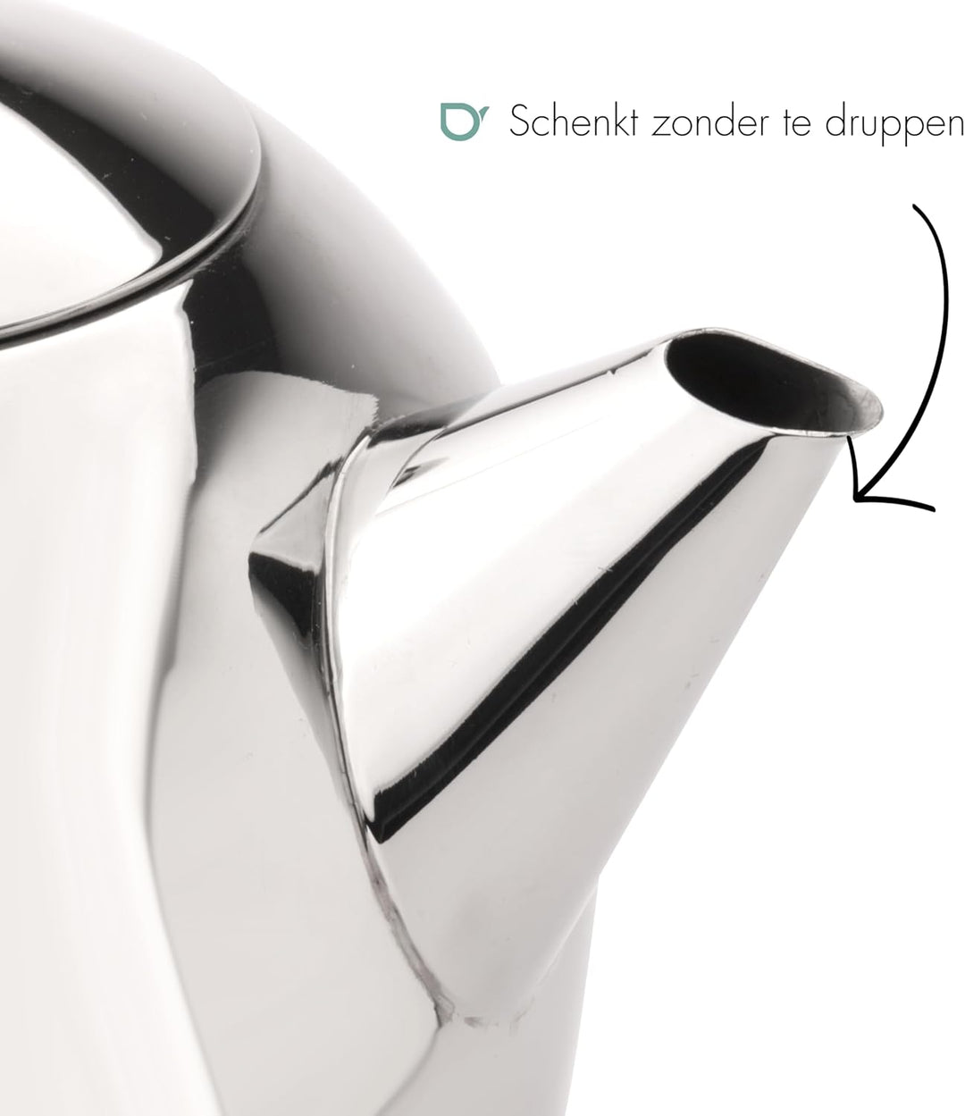 Bredemeijer Teekanne Santhee 2,0L, glänzend, Edelstahl, chrom, 2 L 2.0 L Chrom, 2.0 L Chrom