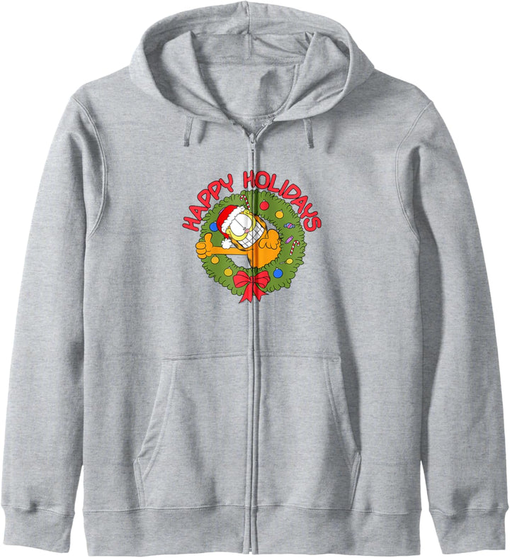 Garfield Happy Holidays Garfield Wreath Kapuzenjacke