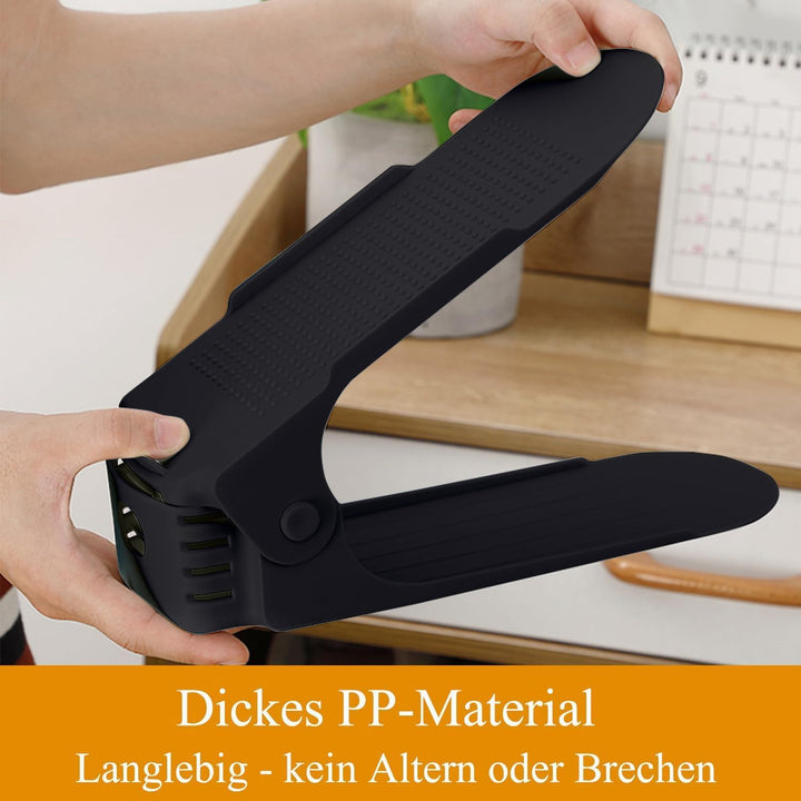 20 Stück Schuhstapler Platzsparend Schwarz Rutschfestes Schuhregal | Schuhorganizer Schuhaufbewahrun