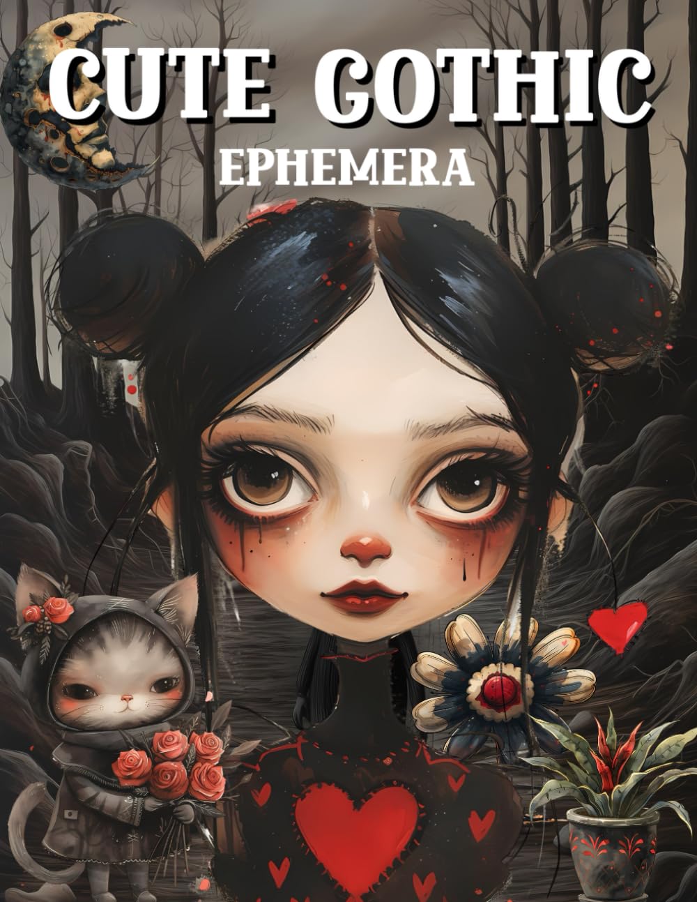 Cute Gothic Ephemera Book: High Quality Images Of Peoples, For Paper Crafts, Scrapbooking, Mixed Med
