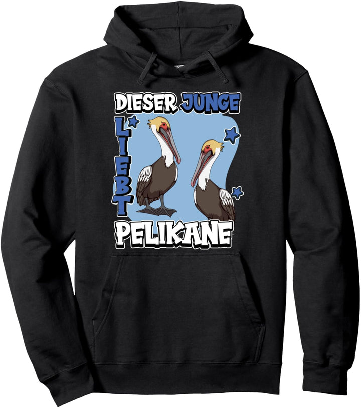 Kinder Pelikan Sachen Dieser Junge liebt Pelikane Pullover Hoodie