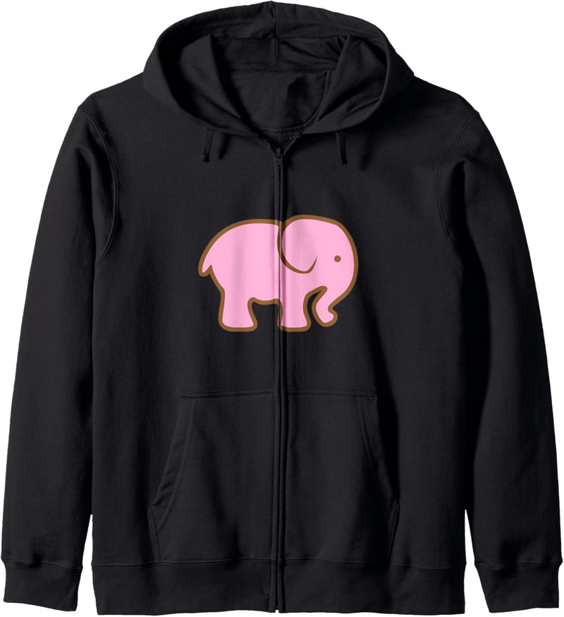 Rosa Elefant Kapuzenjacke