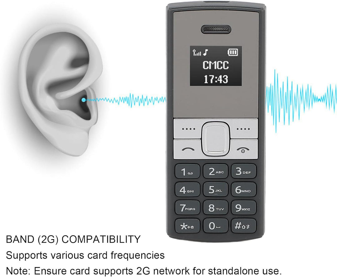 Entsperrtes Kleinstes Mobiltelefon – BM150 Tiny Mobile, GSM 2G Small Mobil Handy, Bluetooth Dual-SIM