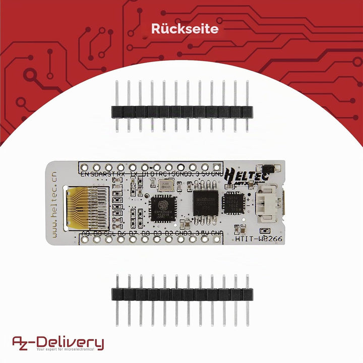 AZDelivery NodeMCU ESP8266 Heltec mit OLED Display CP2104 WLAN WiFi Development Board kompatibel mit