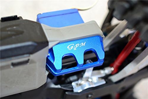 GPM for Traxxas 1/16 Mini E-Revo/Mini Rally Aluminum Servo Protector - 2Pcs Set Blue
