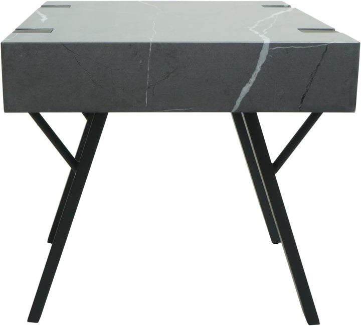 Mendler Beistelltisch HWC-L54, Kaffeetisch Nachttisch Loungetisch Couchtisch, Eisen MDF 50x55x50cm -