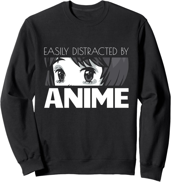 Leicht abgelenkt von Anime japanische Anime Eyes Manga Otaku Sweatshirt
