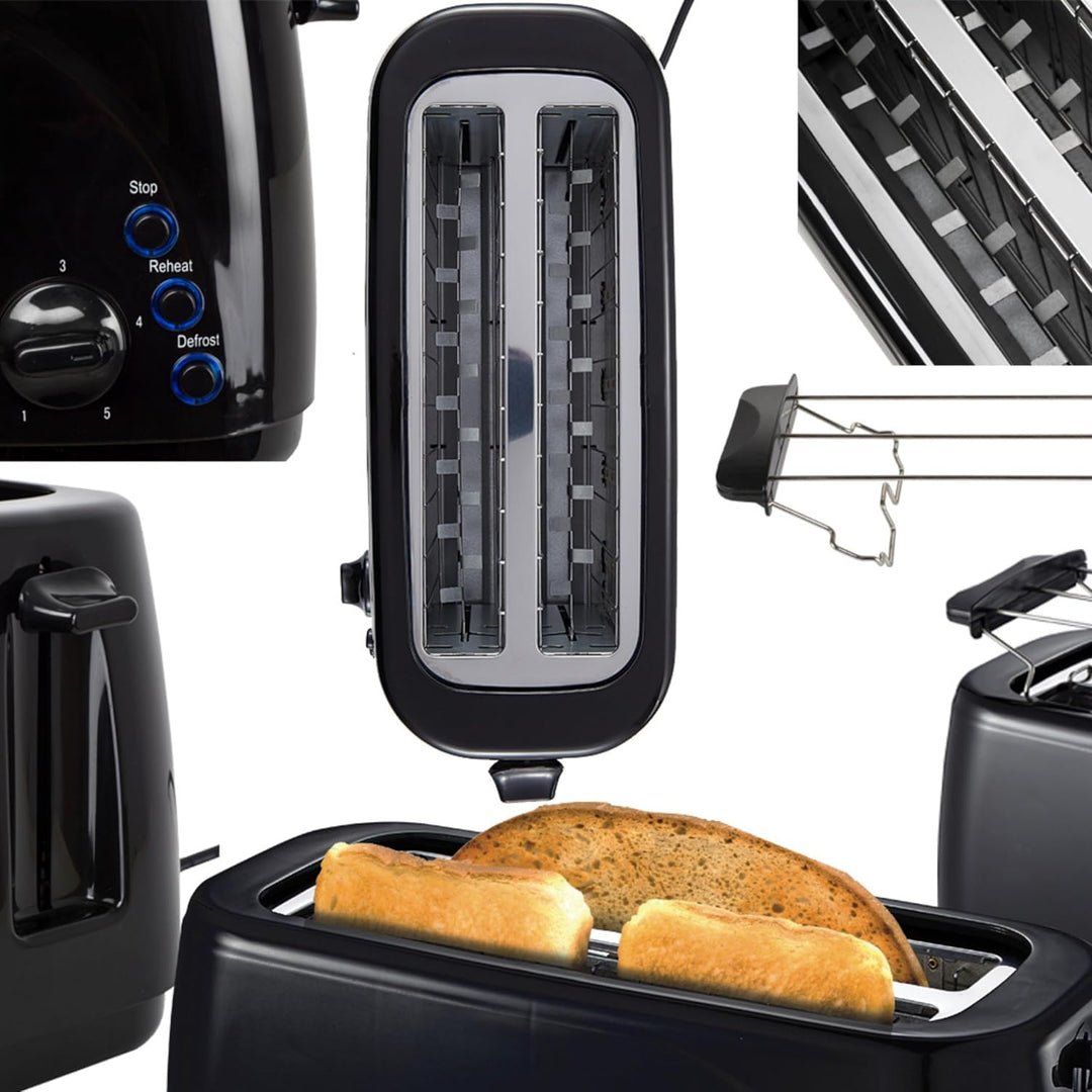 XXL 4 Scheiben Toaster Beleuchtete Tasten Toster Grosser Toaster Langer Toaster Schmaler Toaster Edl