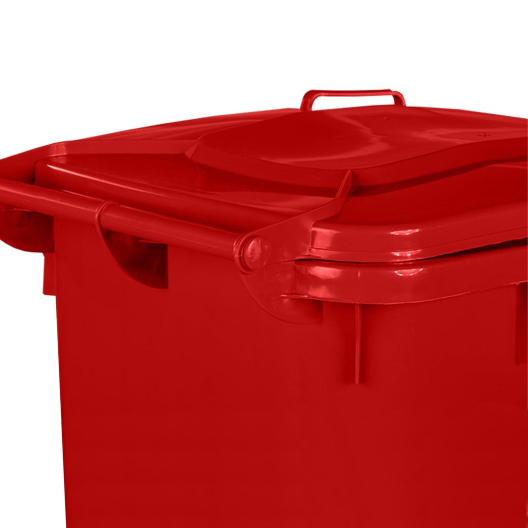 IMJ-Global - Mülleimer Gross 240 Liter mit Rädern und Mechanischem Aufnahmesystem, Mülltonne Abfalle