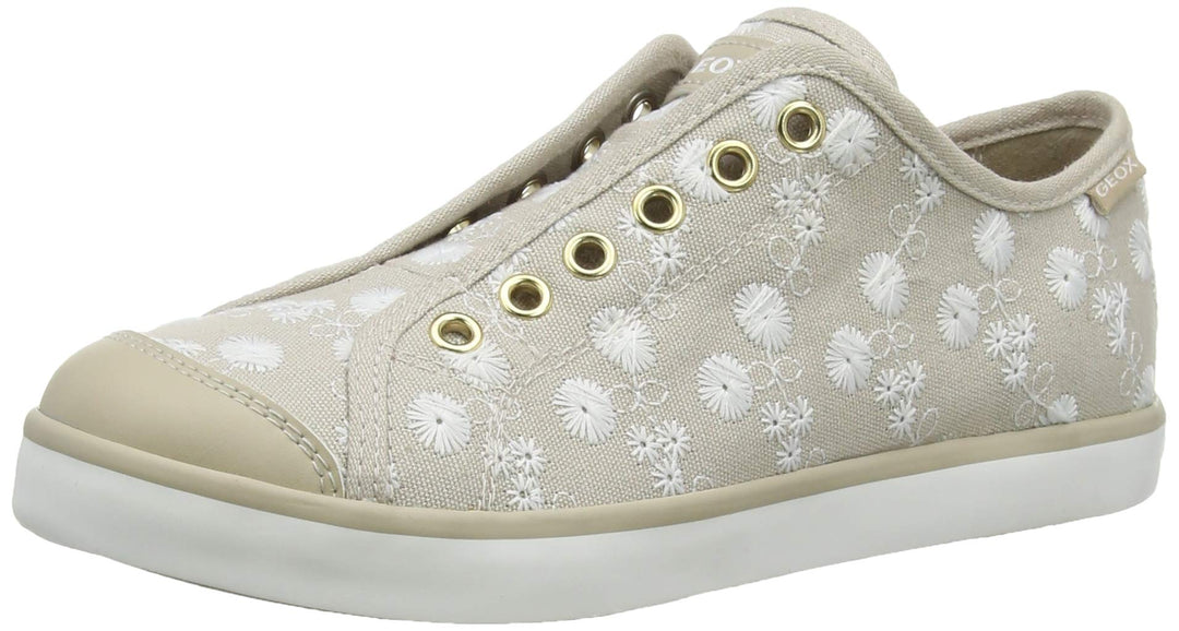 Geox Mädchen Jr Ciak Girl C Sneakers 24 EU Beige, 24 EU Beige