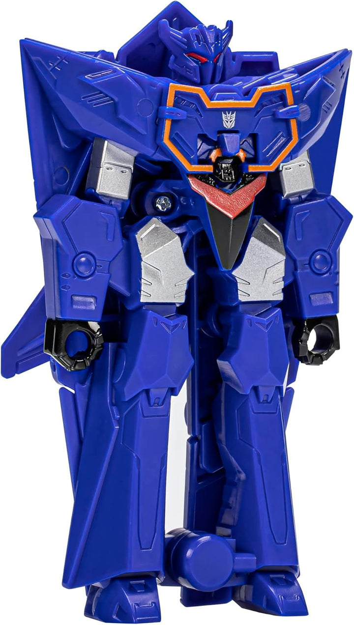 Transformers Spielzeug EarthSpark 1-Step Flip Changer Soundwave Action-Figur (10 cm), Roboterspielze