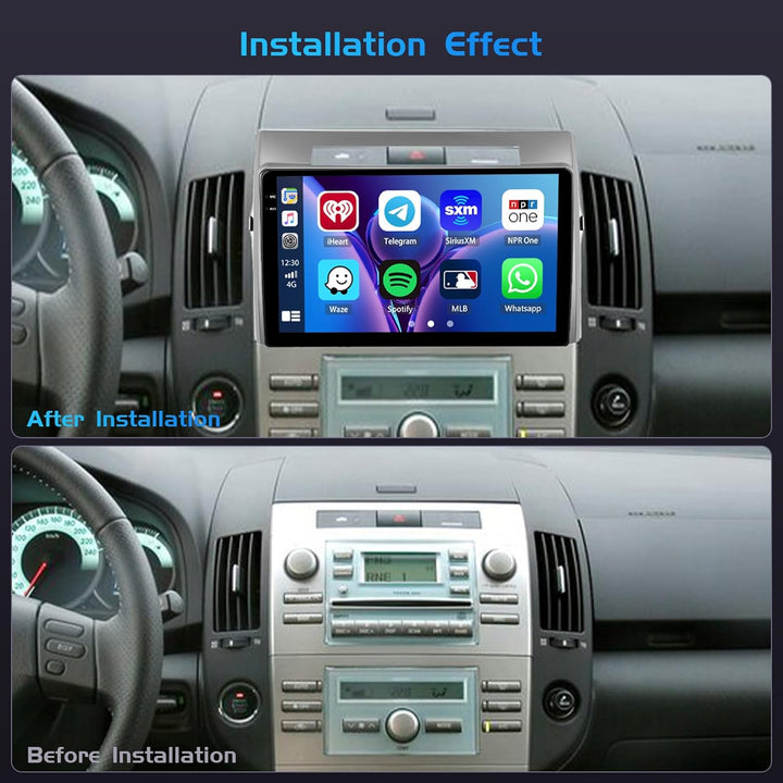 Inefala 4+64G Autoradio für Toyota Corolla Verso AR10 2004-2009 Android 15 mit 9'' In-Cell Bildschir