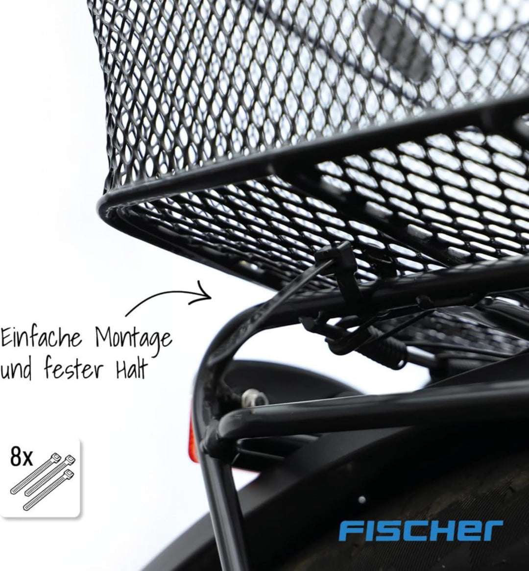 Fischer Gepäckträgerkorb, Fahrradkorb, Gepäckträgerkorb