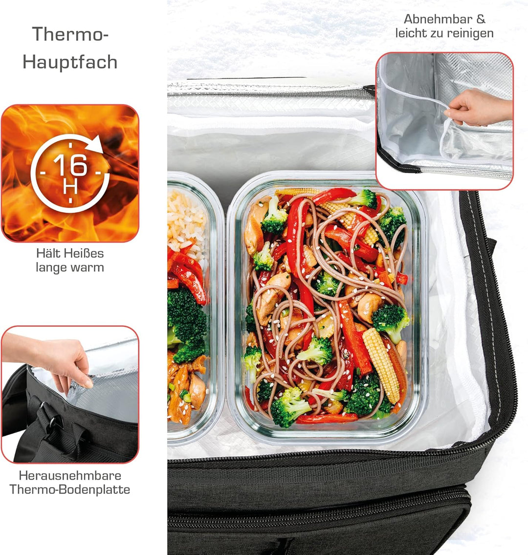 bomoe Kühltasche faltbar 25l/45l/52l - Outdoor Kühlbox 16h Kühlfunktion mit Trageriemen, wasserdicht