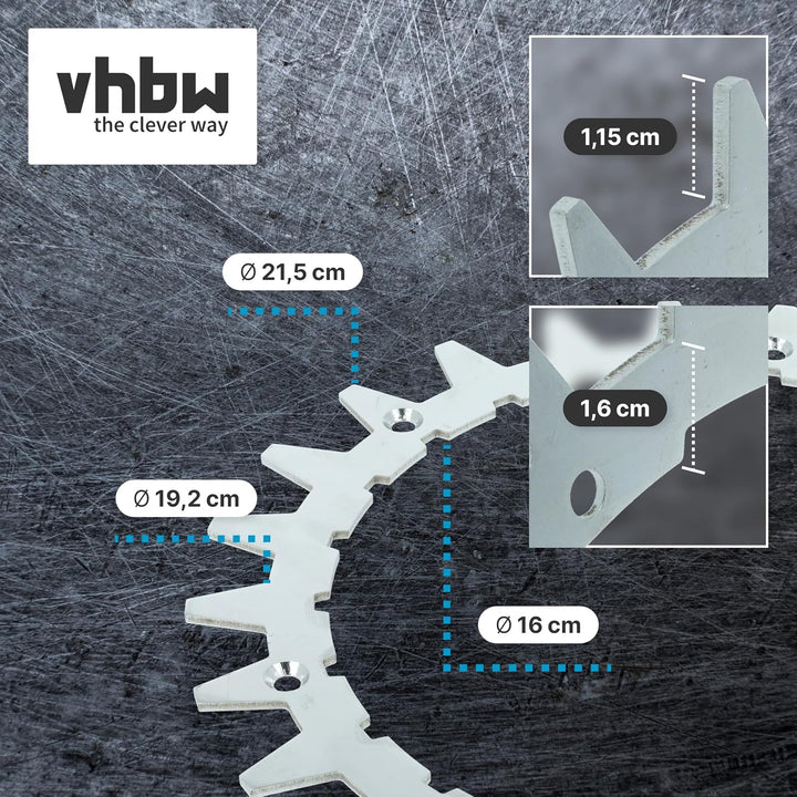 vhbw 4x Spikes kompatibel mit Gardena SILENO city 300 | 250 Smart, 400, 250 Mähroboter - Edelstahl,