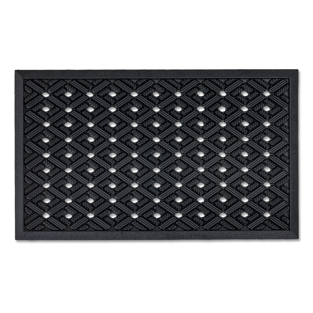 Gummimatte Aussen - Robuste Türmatte Gummi - Löcher 45 x 75 cm (Rechteckig) | Eingangsmatte Aussenbe