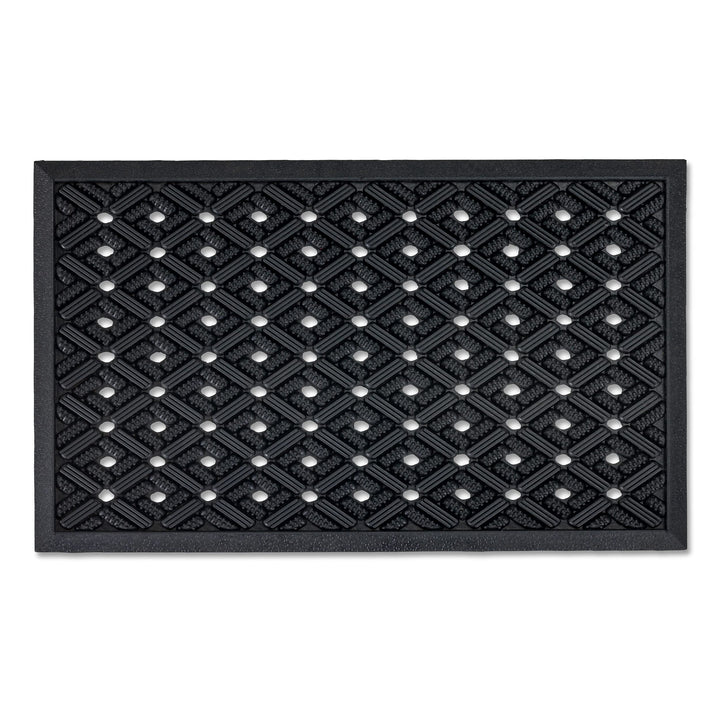 Gummimatte Aussen - Robuste Türmatte Gummi - Löcher 45 x 75 cm (Rechteckig) | Eingangsmatte Aussenbe
