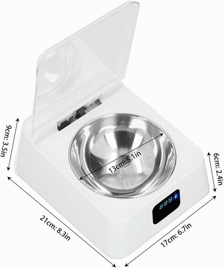 Pet Smart Feeder, Futternapf für Hunde und Katzen für Kleine und Mittelgrosse Haustiere, 350 Ml Offe
