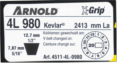 ARNOLD - X-Grip Keilriemen, 4L980; 4511-4L-0980