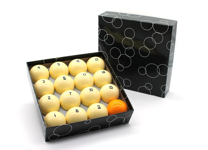 Billard Kugelset Billardkugeln Premium, Russische Pyramide, 68mm, Gelbe/Rote Breakkugel Gelber Break