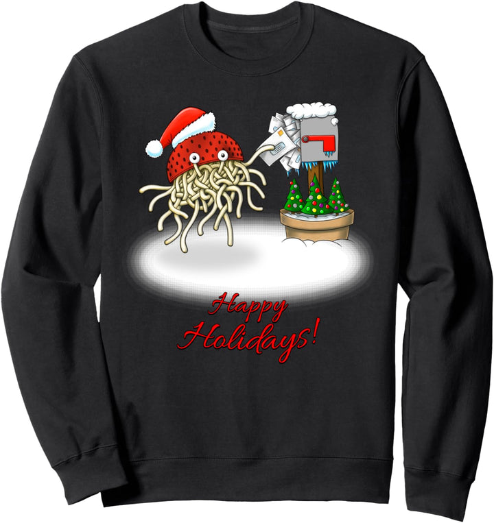 Frohe Feiertage! Lustiges FSM Christmas Atheist Agnostic T-Shirt Sweatshirt