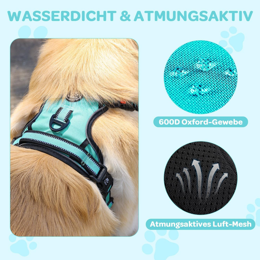 FURRYFECTION Hundegeschirr mit Einfache Kontrolle Griff, ausbruchsicher für kleine, mittlere und gro