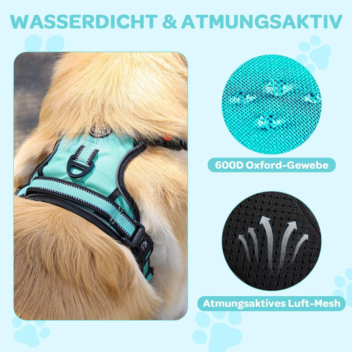 FURRYFECTION Hundegeschirr mit Einfache Kontrolle Griff, ausbruchsicher für kleine, mittlere und gro