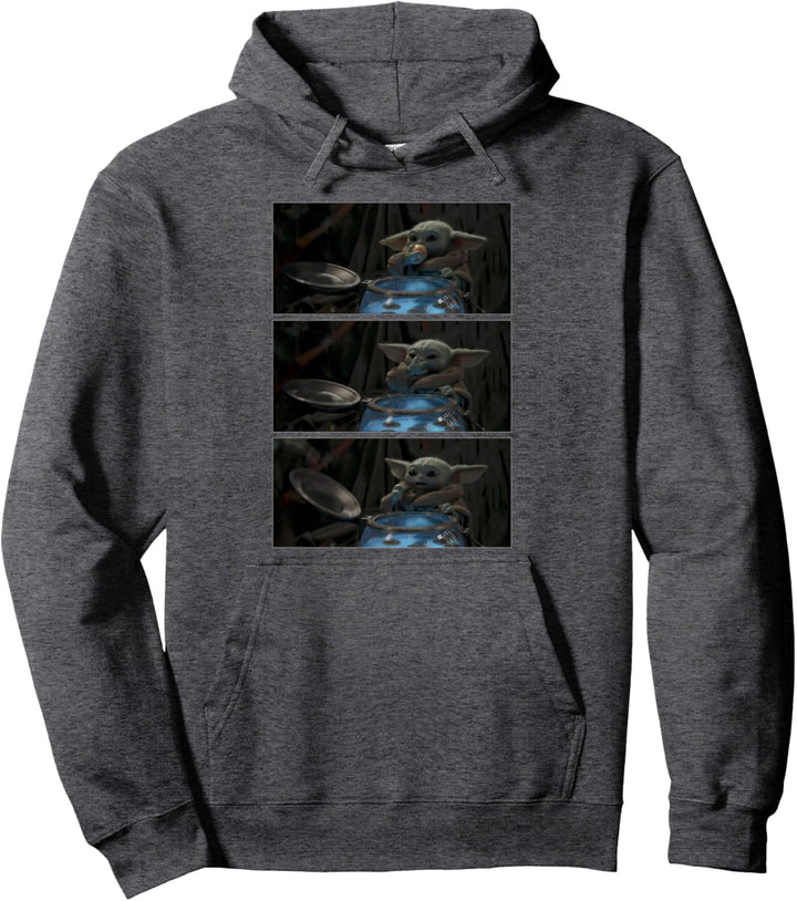 Star Wars: The Mandalorian The Child Eating Panels R4 Pullover Hoodie