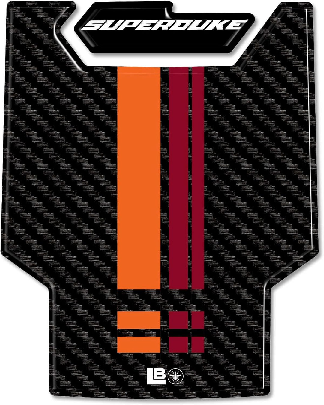 LABELBIKE 3D Aufkleber Motorrad Tankpad kompatibel mit KTM | 1390 Super Duke R 2024, Harzschutz, Kra