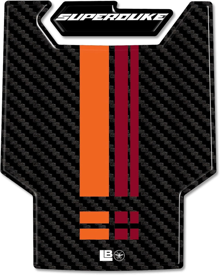 LABELBIKE 3D Aufkleber Motorrad Tankpad kompatibel mit KTM | 1390 Super Duke R 2024, Harzschutz, Kra