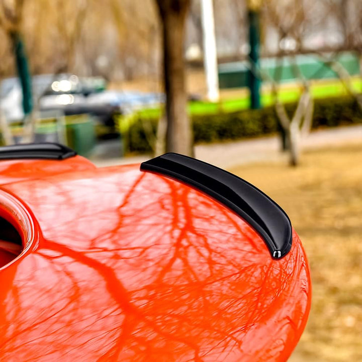 KUNGKIC 2 Stück ABS Heckflügel Trim Spoiler Erweiterung Lip Fins Dekorative Aufkleber Kompatibel mit