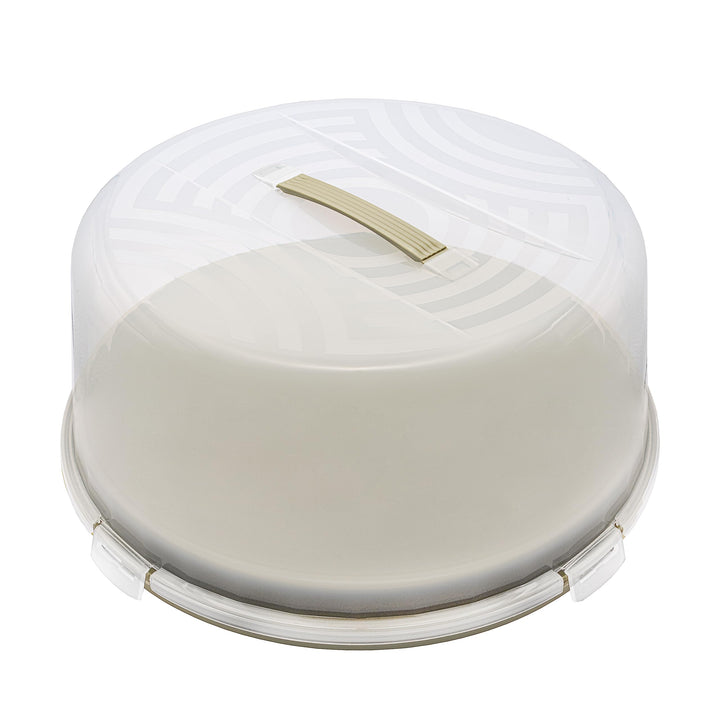 BranQ - Home essential Joy runder Kuchenbehälter mit hoher Abdeckung und mit praktischem Tragegriff,