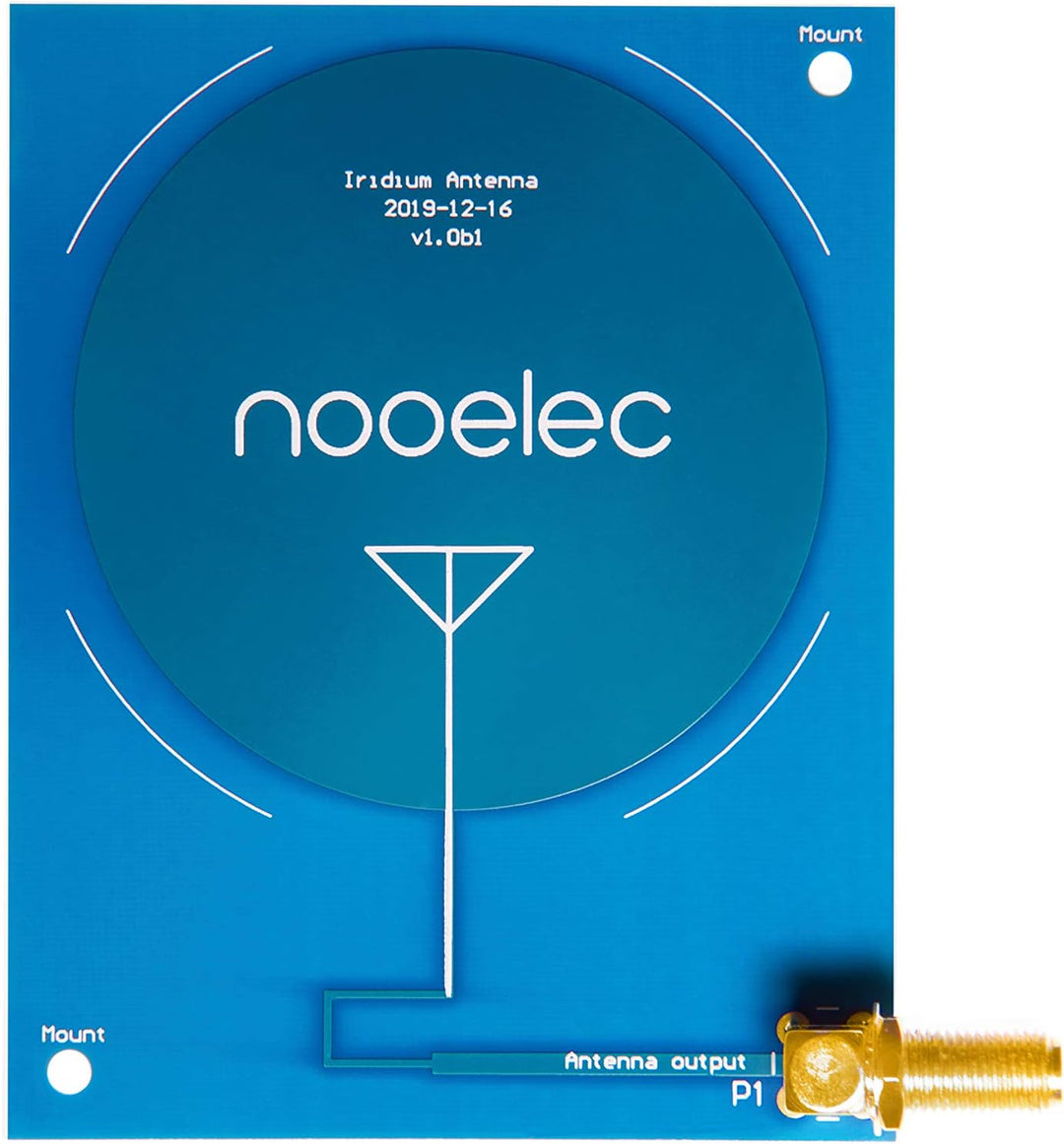 Nooelec Iridium Patch Antenne - High Gain (3dBi) 1620MHz PCB Antenne mit SMA Anschluss für Iridium u