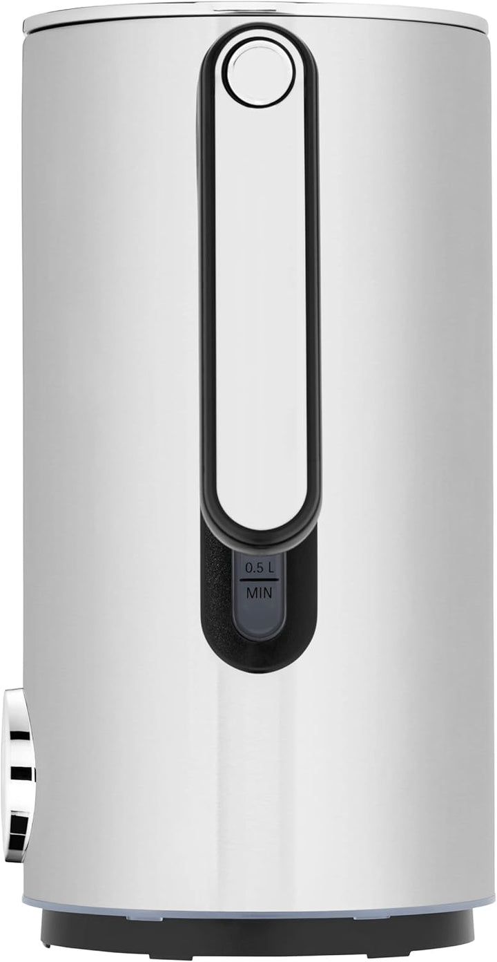 WMF Lumero Wasserkocher mit Temperatureinstellung 1,6l, elektrischer Wasserkocher Edelstahl-Kalkfilt