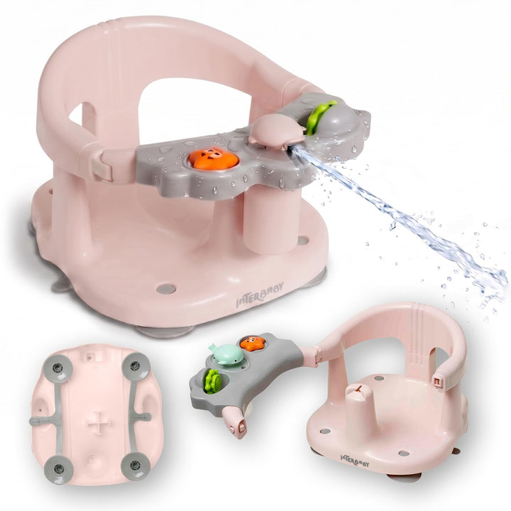Interbaby - Badewannensitz Baby | Anti-Rutsch-Saugnapf-Befestigung | Bequemer, Sicherer, Ergonomisch