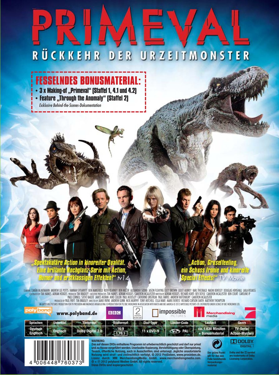 Primeval: Rückkehr der Urzeitmonster - Die kompletten Staffeln 1 bis 4 (11