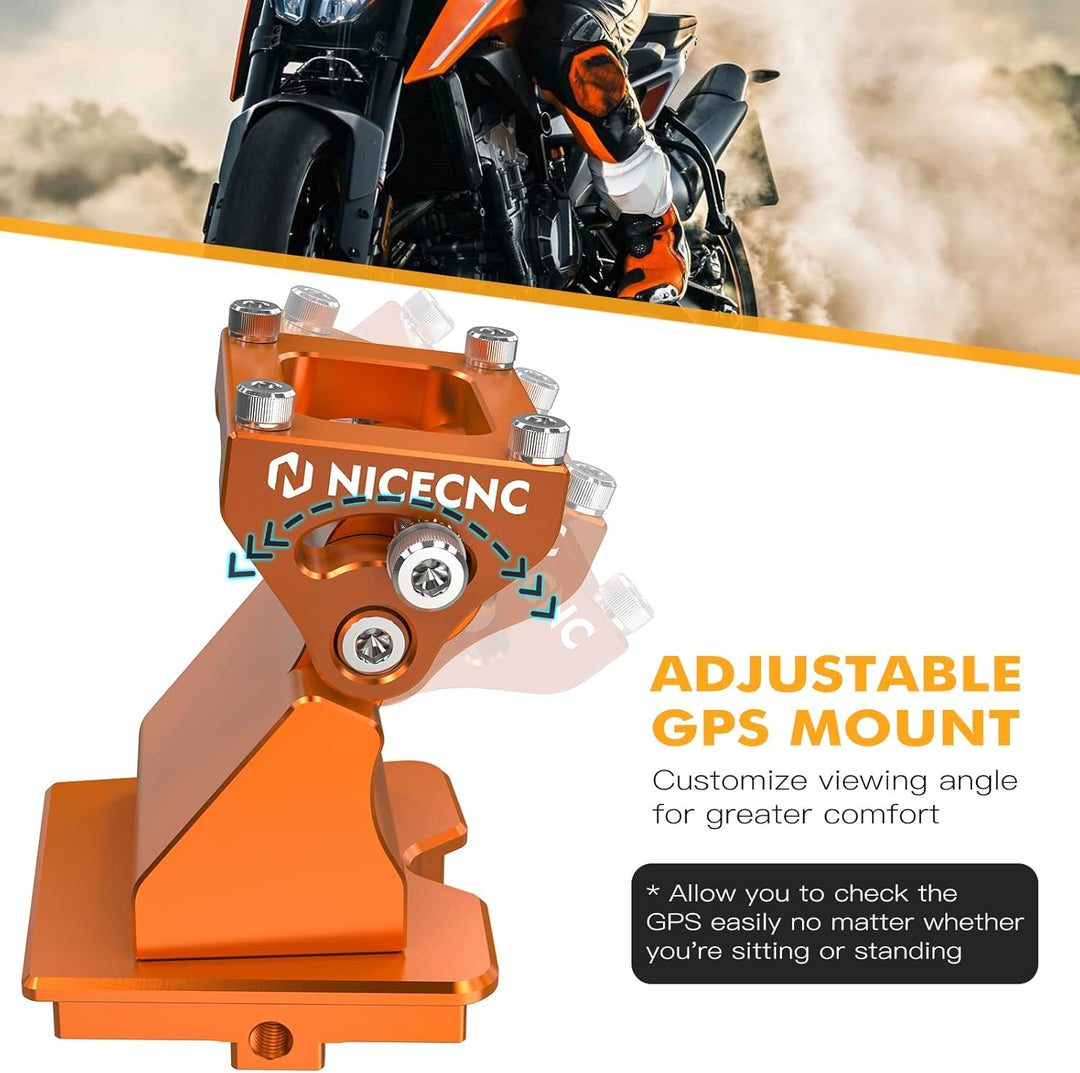 NICECNC Orange Einstellbare Telefonhalterung Compatible with Norden 901 2022-2025, Compatible with G