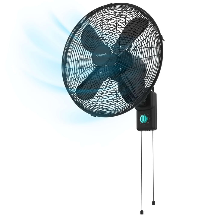 Cecotec - Wandventilatoren EnergySilence 4500 Power Wall Black, 50W, 30 cm Durchmesser, 4 aerodynami