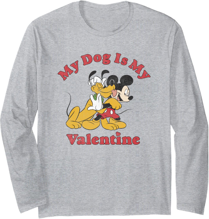 Disney Mickey & Friends Valentinstag My Dog Pluto Vintage Langarmshirt