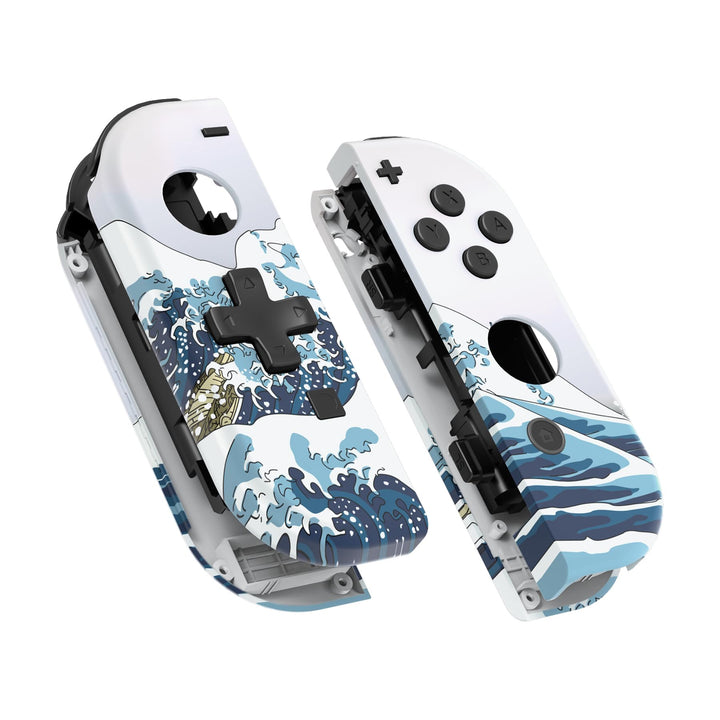 eXtremeRate NS Joycon Hülle & Tasten, DIY-Ersatz Gehäuse Case Grips Skin Shell & Knöpfe Buttons Umba