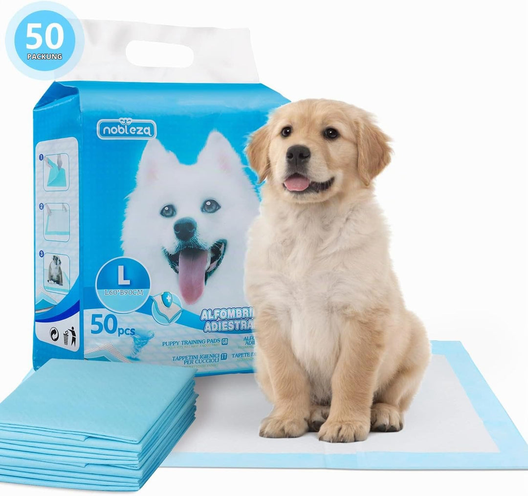 Nobleza -50 x Ultra saugfähige Hunde Trainingsunterlagen Welpenunterlage Welpen Toilettenmatte, 60 *