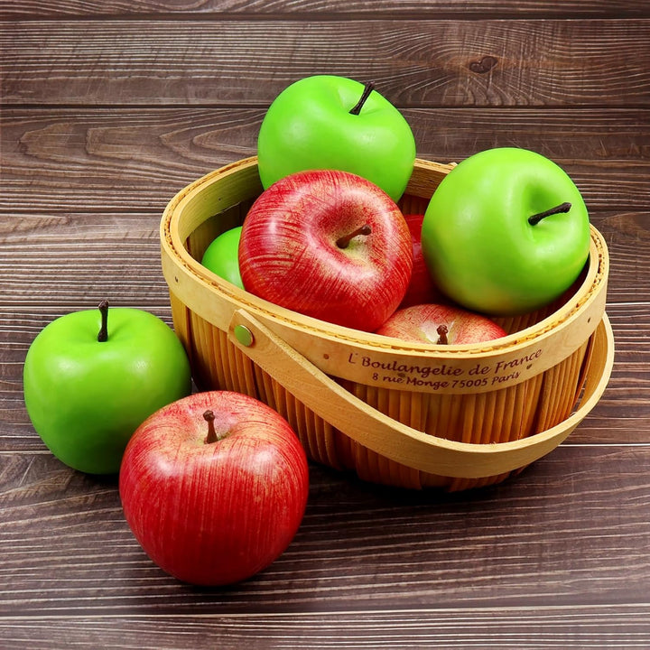 10 Stück Künstliche Äpfel Gefälschte Frutis-Äpfel, Simulationsäpfel für Dekoration Äpfel in normaler