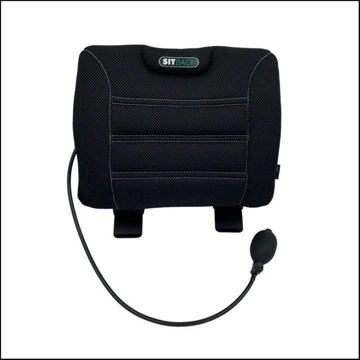 Sitback Air Universales Rückenstützkissen, Stoff Black Air, Stoff Black Air