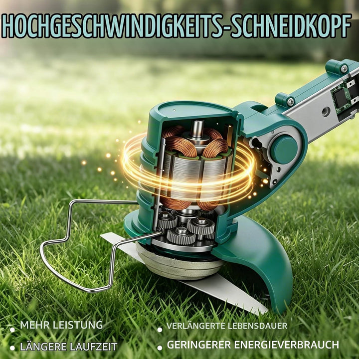 Akku-Rasenmäher für Makita, Batteriebetriebener Rasentrimmer mit 18V, Kabelloser Elektro-Rasenmäher