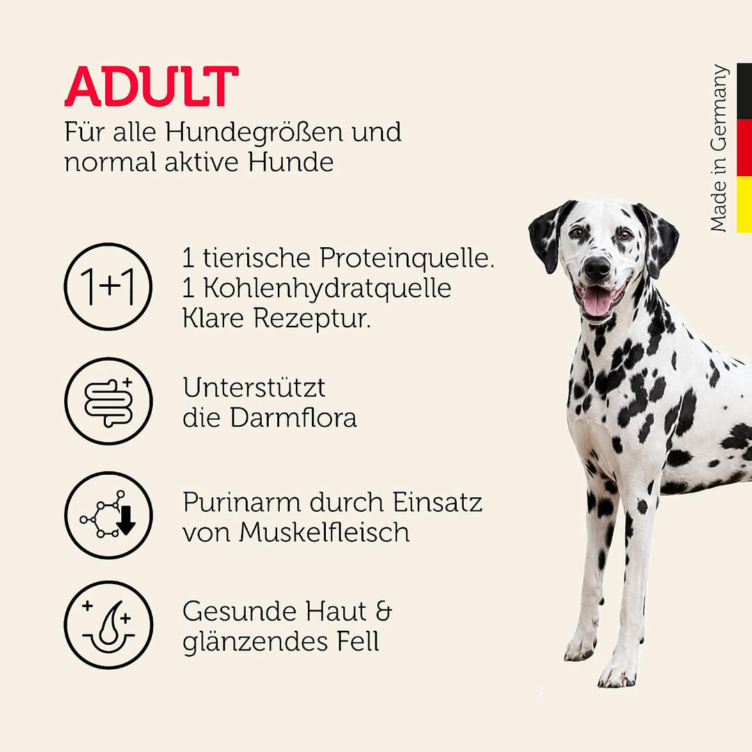 MERA pure sensitive Fresh Meat Truthahn &amp; Kartoffeln, Hundefutter trocken mit viel frischem Fleisch,