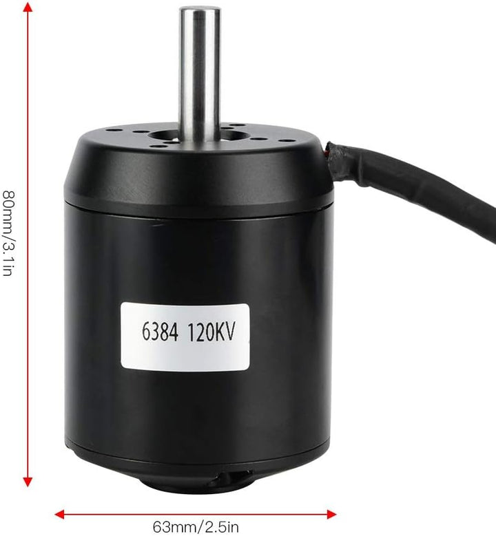 VOBOR 6384 120KV Motor BLDC Outrunner Brushless,BLDC Outrunner Sensored Kompatibel mit Elektro-Balan
