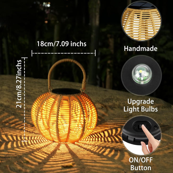 KagoLing Solarlampen für Aussen Hängend, 2 Stück IP65 Wasserdicht Solarleuchten für Aussen, Geeignet